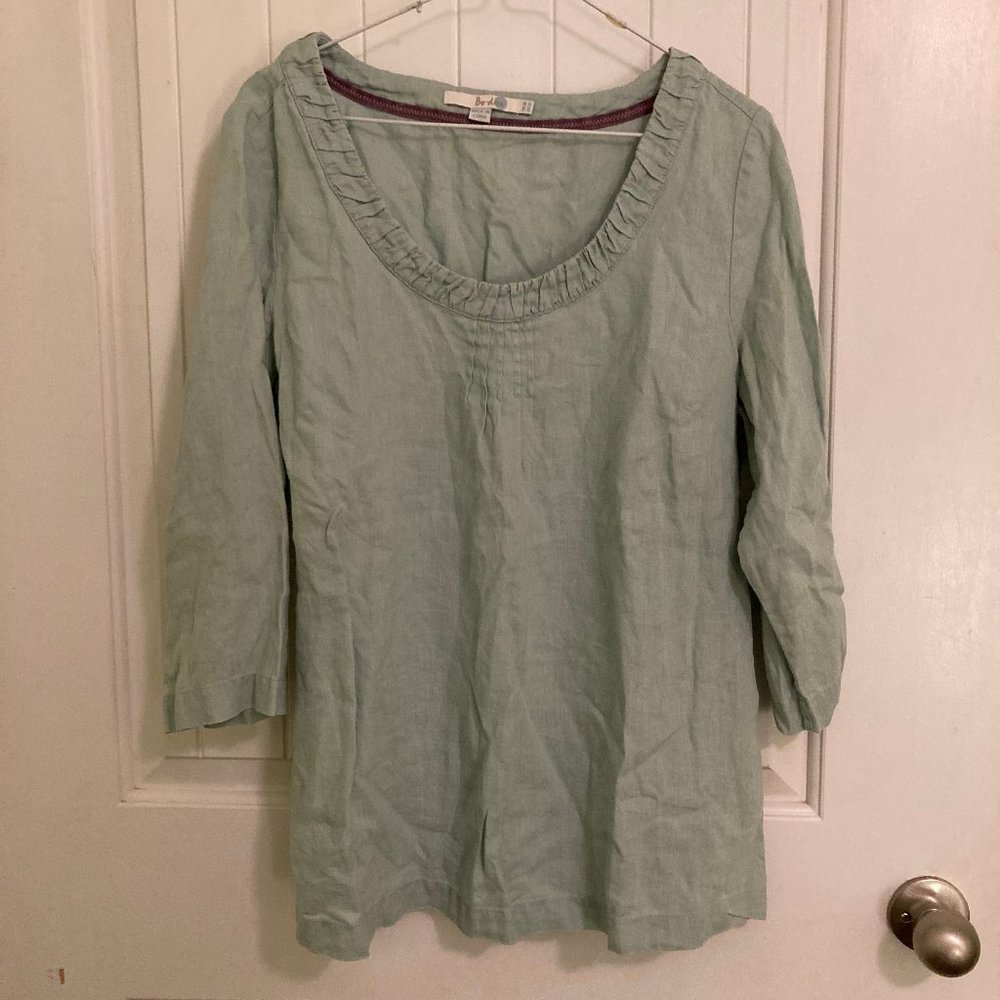 BODEN Women's 100% Linen Blouse Size US 14